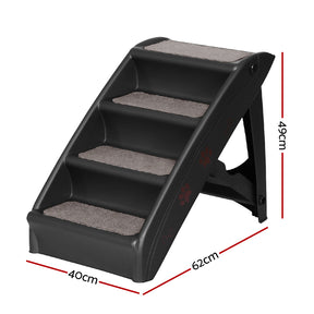 i.Pet Dog Ramp For Bed Sofa Car Pet Steps Stairs Ladder Indoor Foldable Portable