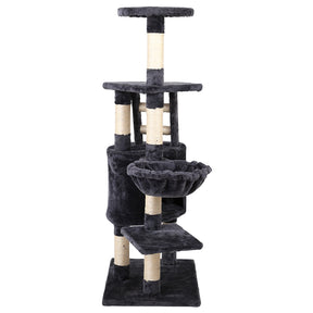 i.Pet Cat Tree 120cm Trees Scratching Post Scratcher Tower Condo House Furniture Wood Multi Level