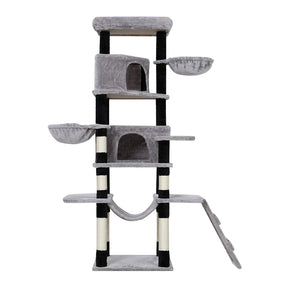 i.Pet Cat Tree Tower Scratching Post Scratcher Wood Condo House Play Bed 161cm