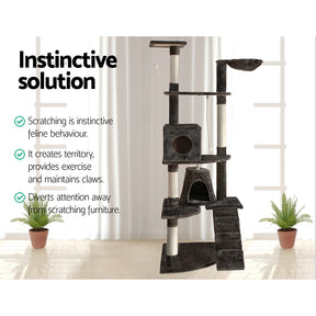 i.Pet Cat Tree 193cm Trees Scratching Post Scratcher Tower Condo House Furniture Wood