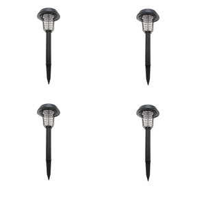 Lenoxx Wireless Solar-Powered Mosquito Killer Lamp (4-Piece, Black)