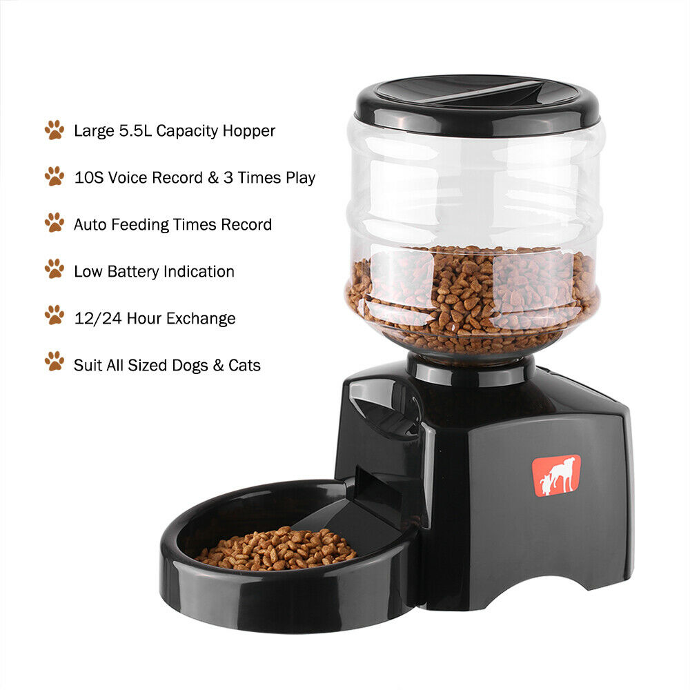 Automatic Pet Feeder Smart Cat Dog Food Dispenser Self Feeding Meal Bottle