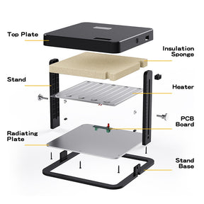 13W Chick Brooder Heating Plate 27x27cm Chicken Coop Heater Duck Poultry Warmer