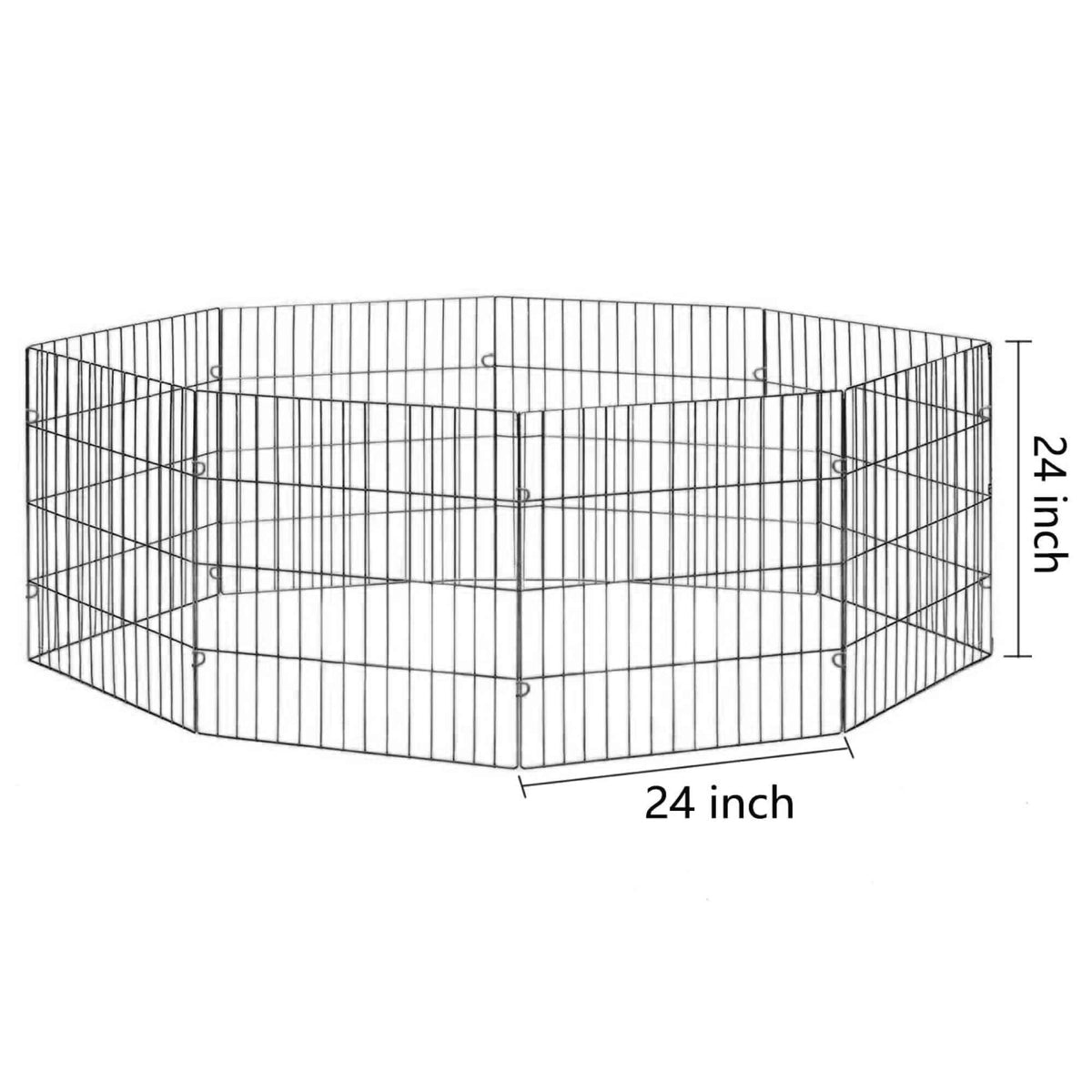 Small Pet Playpen - Dog Cat Foldable Metal Indoor Outdoor Fence - Puppy Kitten