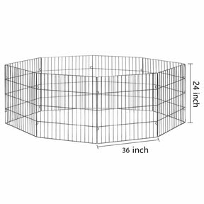 Large Pet Playpen - Dog Cat Foldable Metal Indoor Outdoor Fence - Puppy Kitten