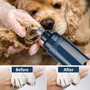 LED Light Pet Nail Grinder Dog Cat Electric Trimmer 2 Speed Rechargeable Filer