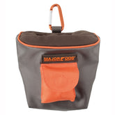 Major Dog Snack Treat Bag Grey/Orange Coloured