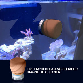 Minfactory Fish Tank Corner Moss Magnet Scraper Glass Algae Cleaner Magnetic Scrubber