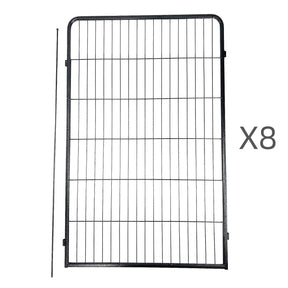 YES4PETS 8 Panel 120 cm Heavy Duty Pet Dog Cat Rabbit Exercise Extension Playpen Puppy Rabbit Fence