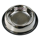 YES4PETS 2 x XXL Stainless Steel Pet Bowl Water Bowls Portable Anti Slip Skid Feeder Dog Cat