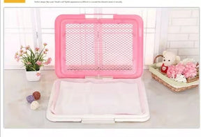 YES4PETS Large Portable Dog Potty Training Tray Pet Puppy Toilet Trays Loo Pad Mat Pink