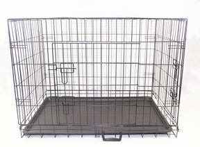 YES4PETS 24' Portable Foldable Dog Cat Rabbit Collapsible Crate Pet Cage with Blue Cover