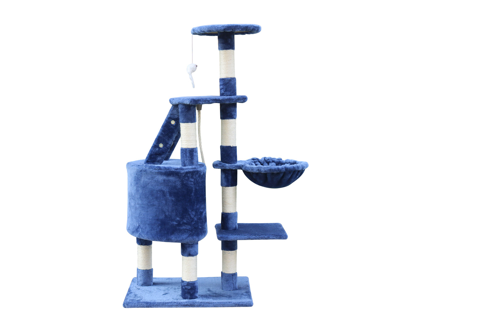 YES4PETS 120 cm Multi level Cat Kitten Scratching Post Tree-Blue