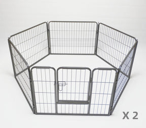 YES4PETS 2 X 6 Panel 60 cm Heavy Duty Pet Dog Puppy Cat Rabbit Exercise Playpen Fence