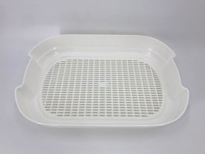 YES4PETS Large Portable Cat Toilet Litter Box Tray with Scoop and Grid Tray Green