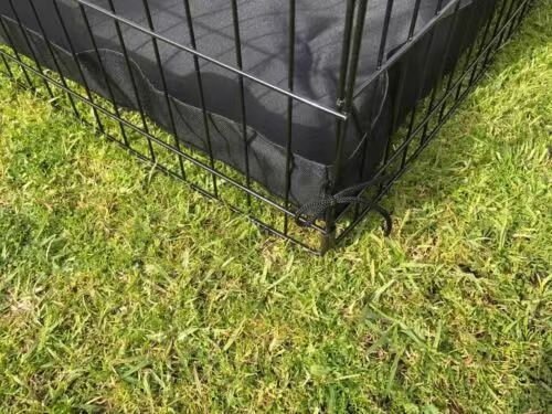 YES4PETS 24' Dog Rabbit Playpen Exercise Puppy Enclosure Fence With Canvas Floor