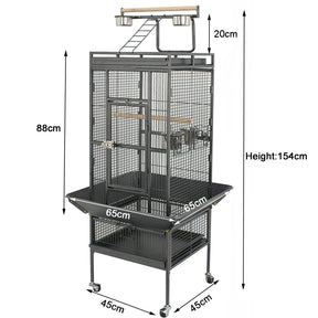 154cm Pet Bird cage Large Play Top Parrot Cockatiel Cockatoo Parakeet Finch Pet