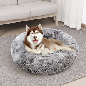 Pawfriends Pet Dog Cat Calming Bed Warm Soft Plush Sleeping Kennel Removable Washable 120cm