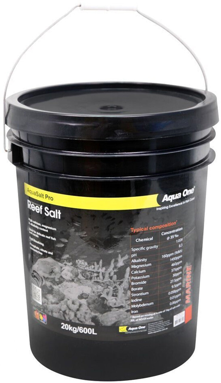 Aqua One Synthetic Reef Salt 20kg Bucket 600L