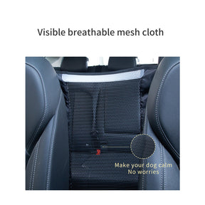 Ondoing Pet Dog Barrier Car Back Seat Fence Isolation Divider Net Safety Mesh Guard Kids-grey