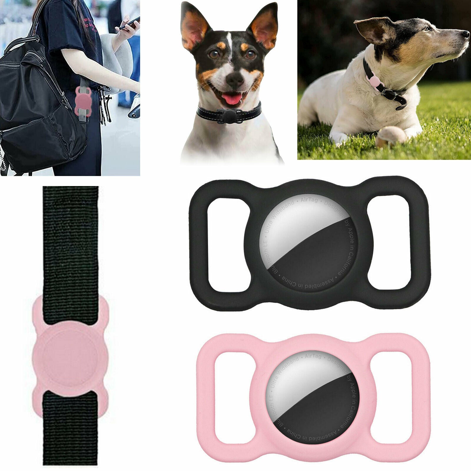 Silicone Pet Protective Case for Airtag Loop Apple GPS Finder Dog Cat Collar AU